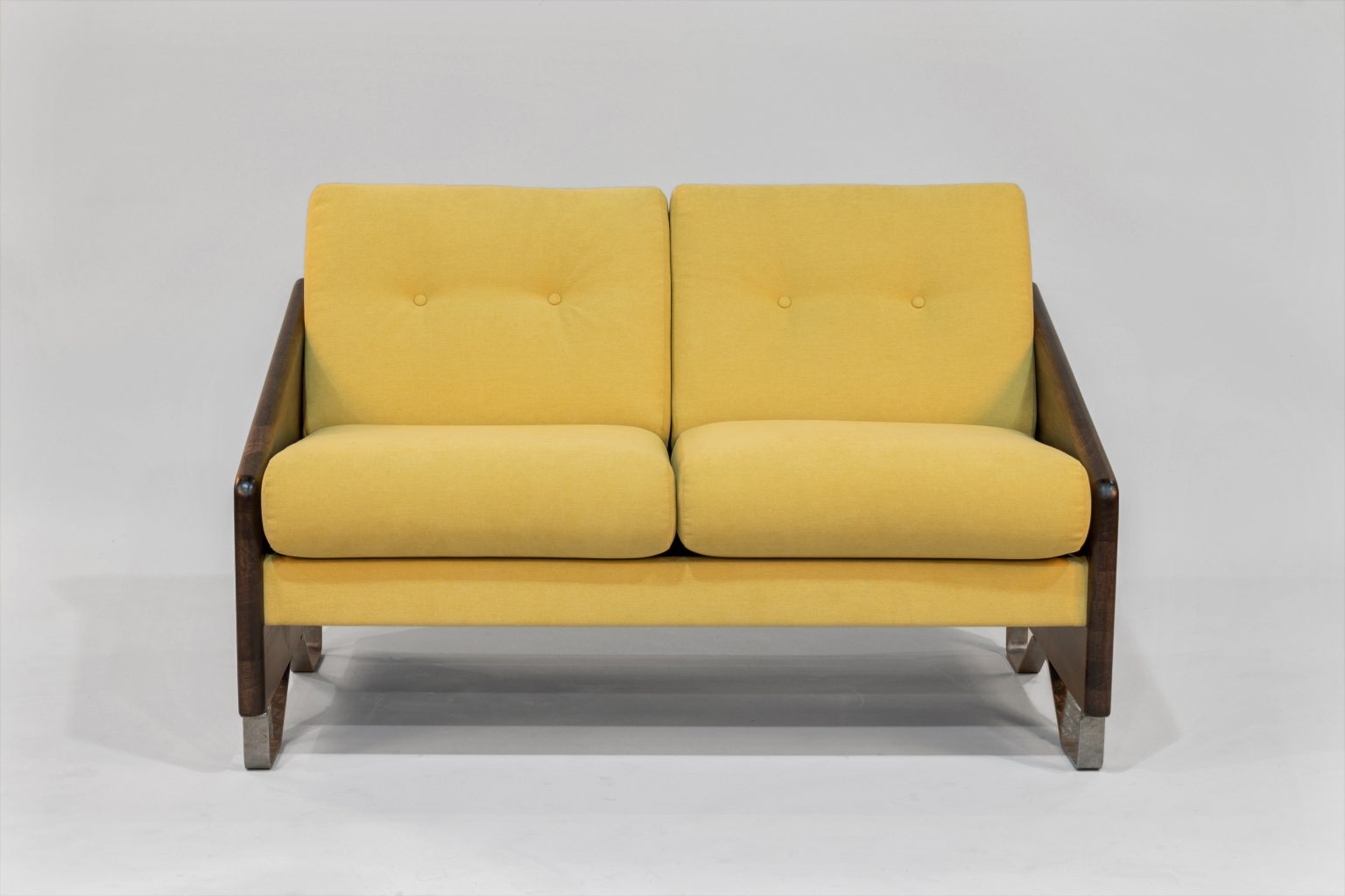 Loveseat – Peyton Mimosa with Zebra Arms (Mocha & Natural)