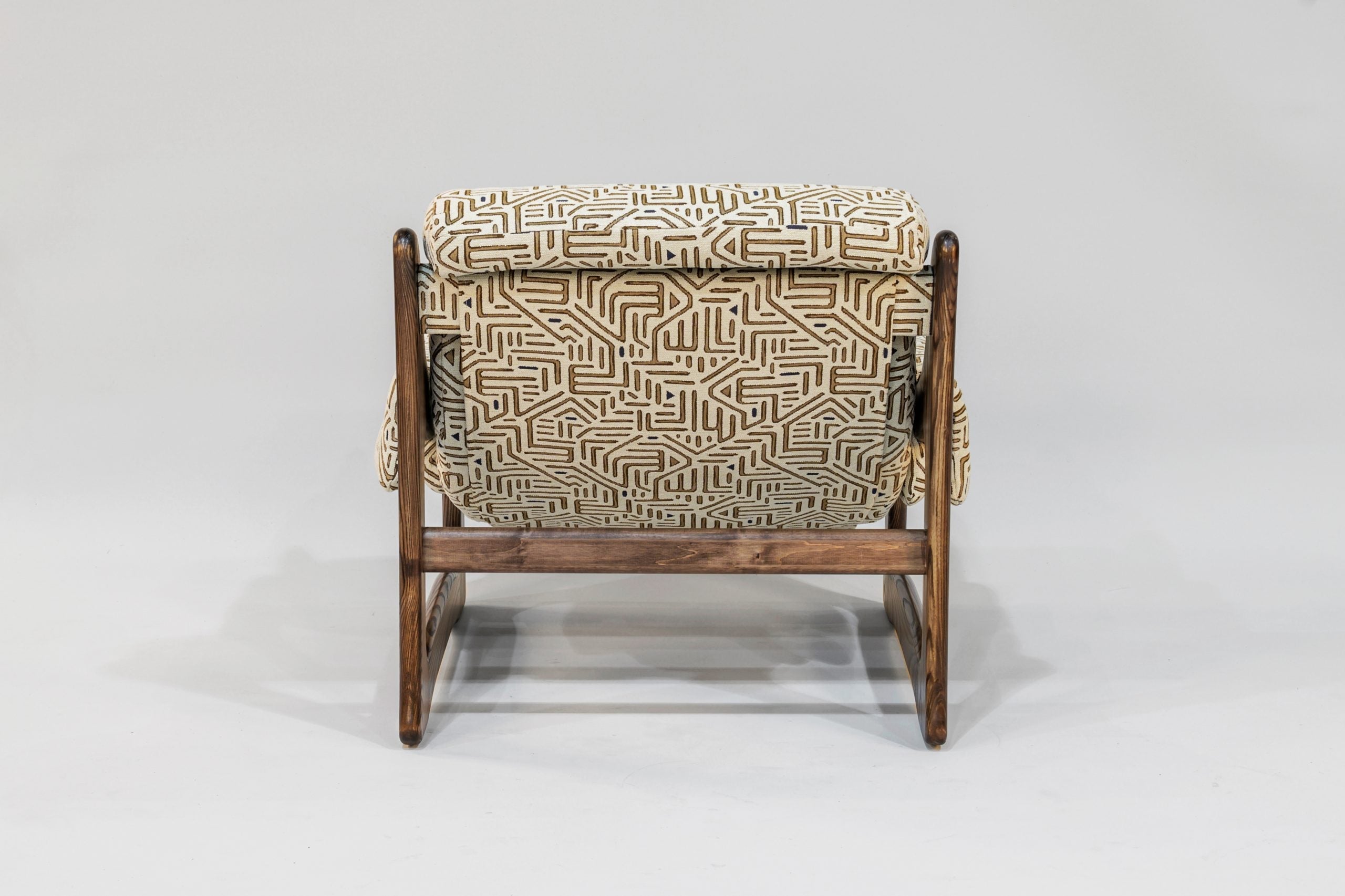 Chair & Ottoman – Tresori with Flamed Ash Arms (Wenge)