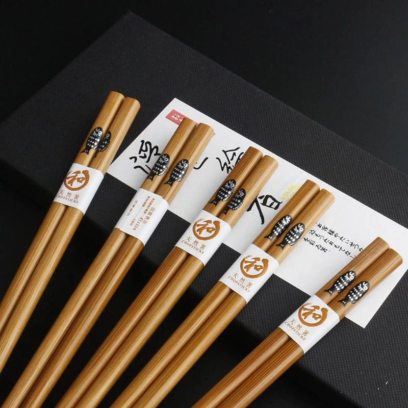 bamboo chopsticks -Polished Reusable 22cm Set