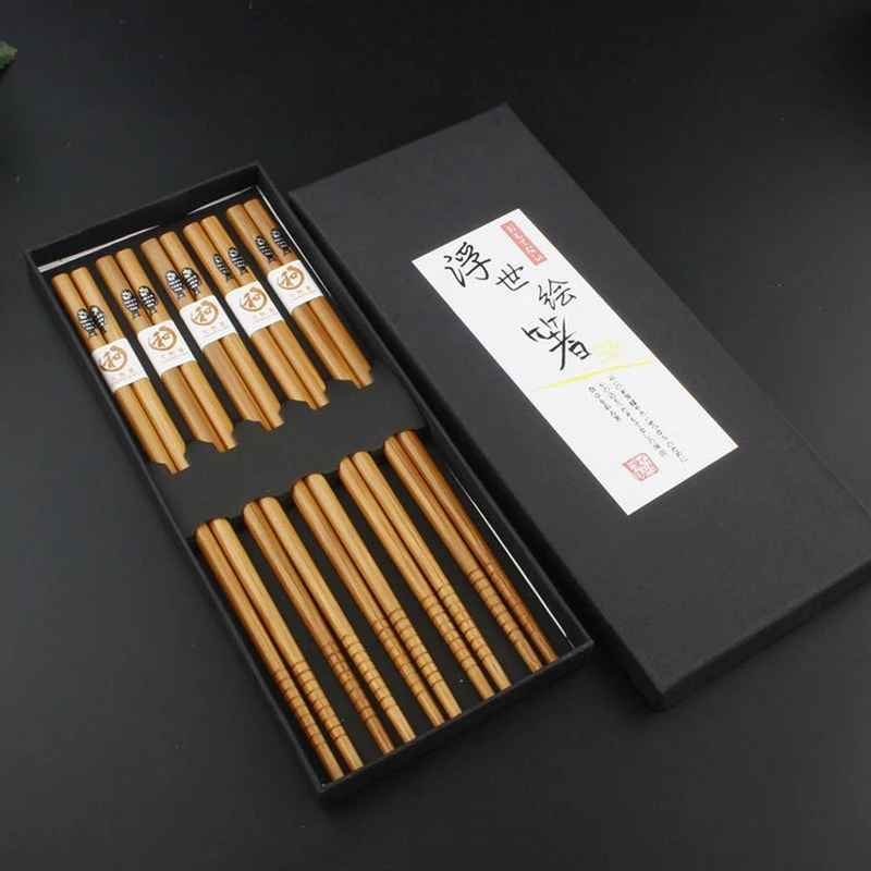 bamboo chopsticks -Polished Reusable 22cm Set