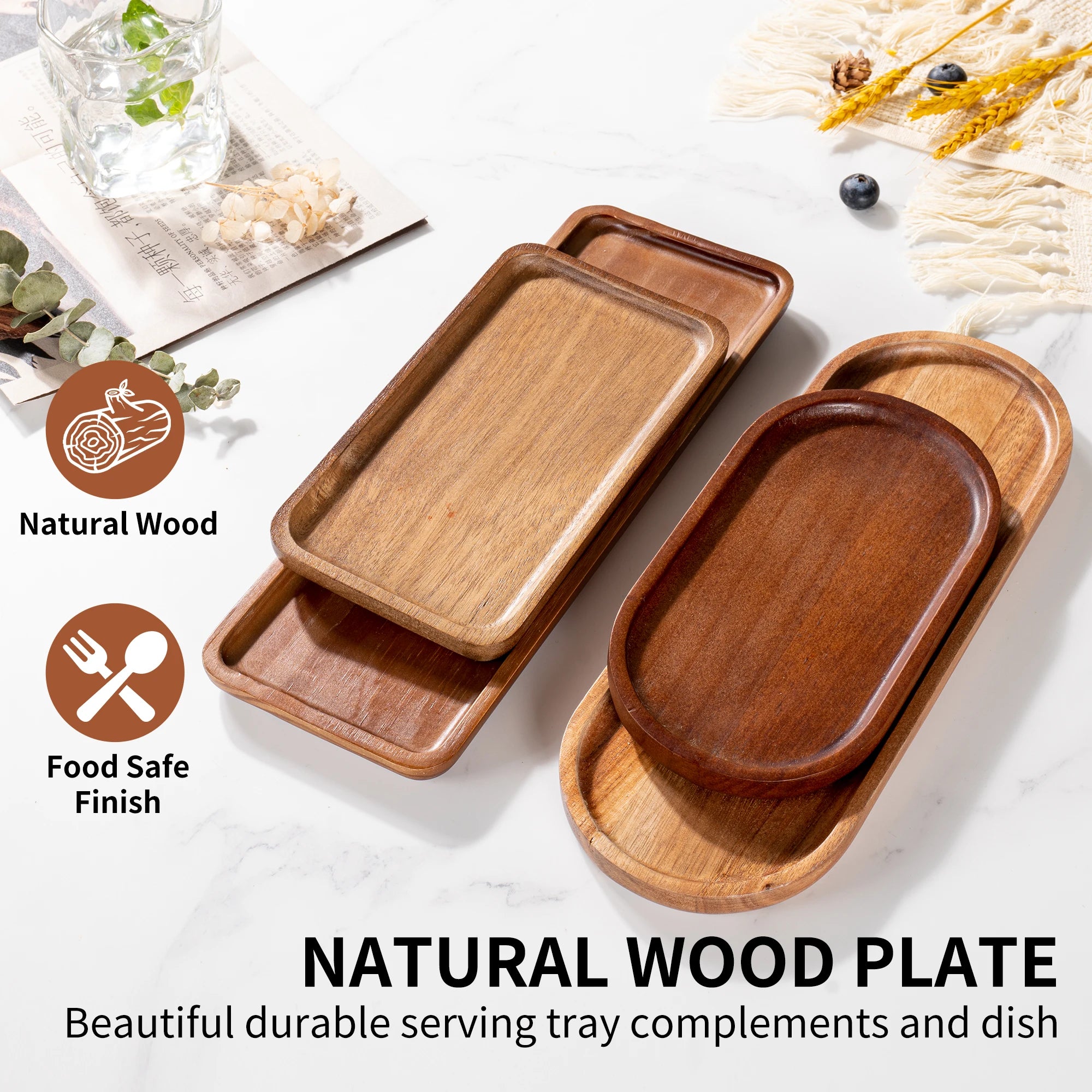 Acacia Wood Platter – Wooden Charcuterie