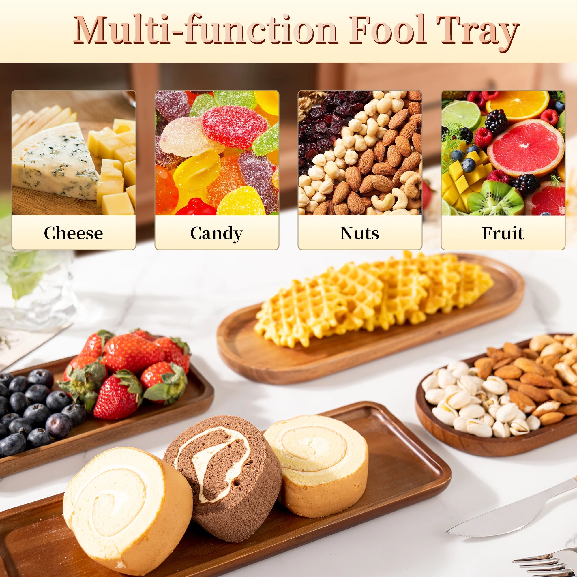 Acacia Wood Platter – Wooden Charcuterie