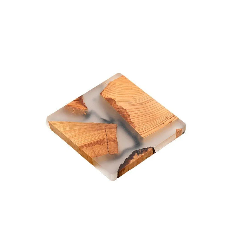 Resin Pine Wood Coaster