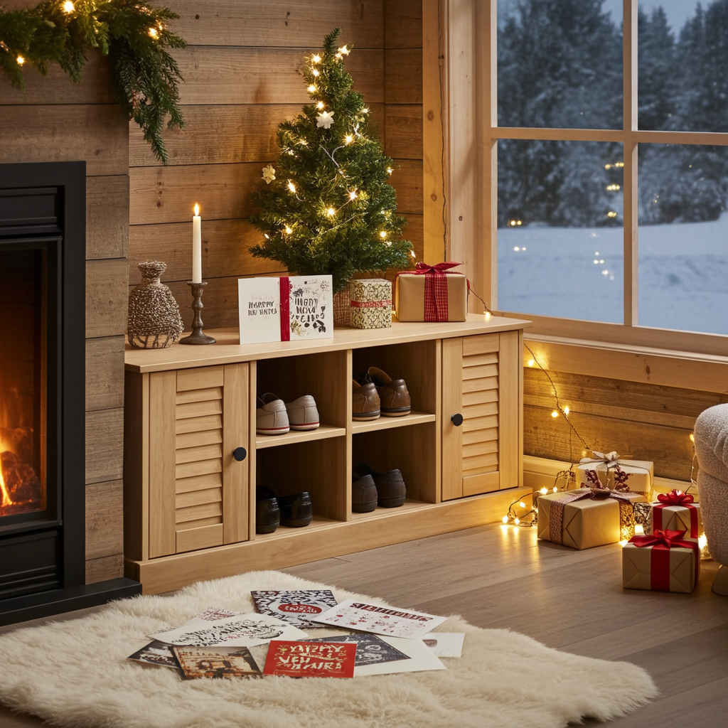 Solid Pine Shoe Bench