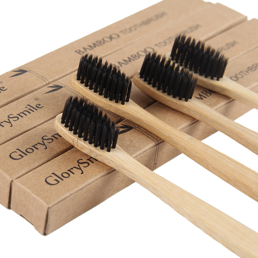 Bamboo Charcoal Toothbrush – Soft Bristle Eco Brush