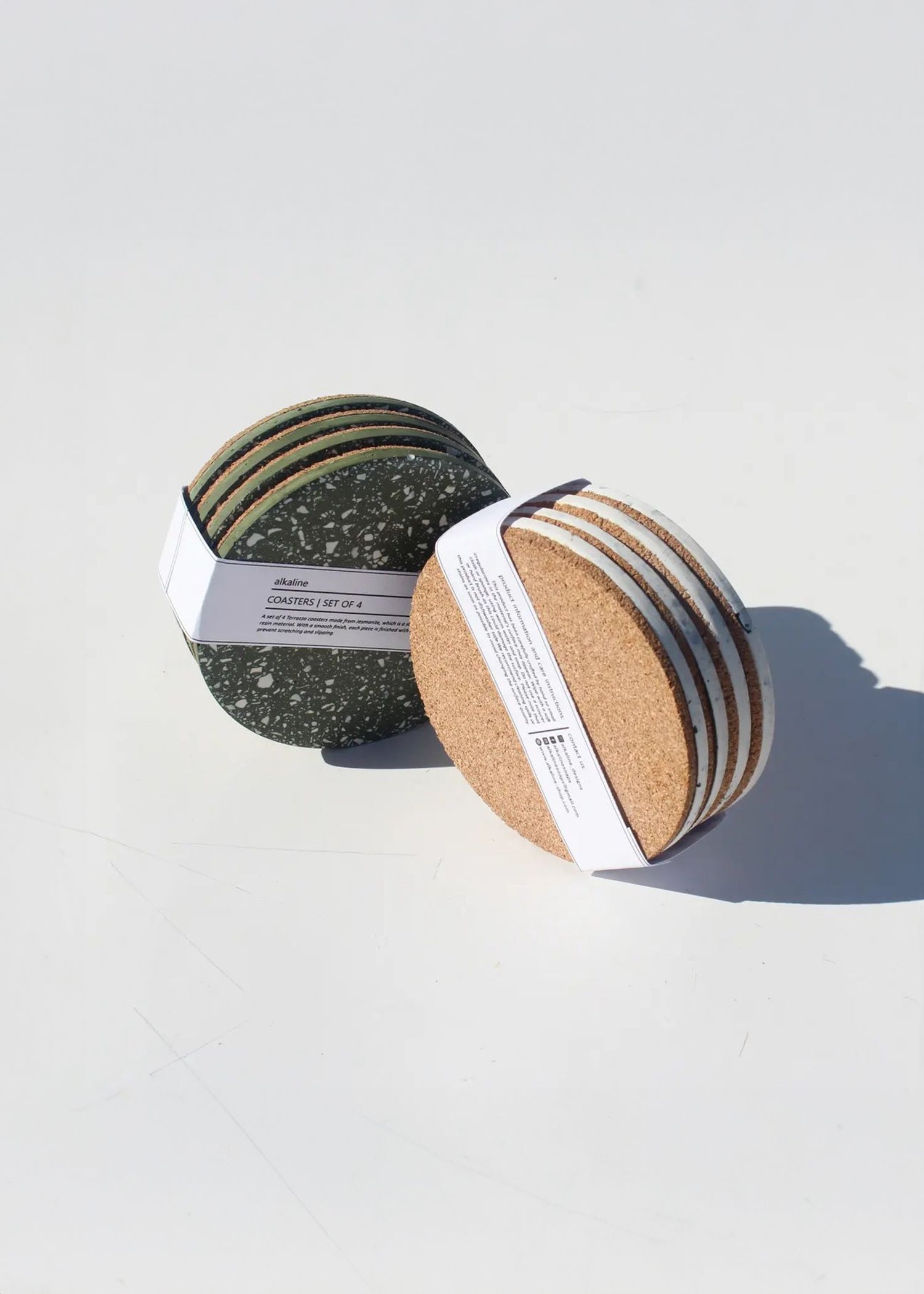 Neutral Terrazzo Coasters - Set of 4